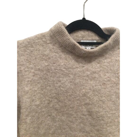 & other stories alpaca wool sweater womens S camel beige minimalist preppy boho - Picture 2 of 13